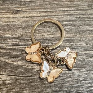Three Butterfly Keychain